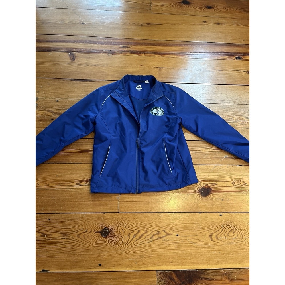 Boston Strong Police Athletic League Windbreaker‎ jacket Men M, Cutter Buck Blue